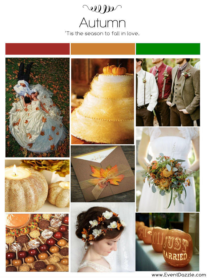 Autumn Wedding Ideas | Autumn Wedding Theme | Fall Wedding Inspiration | EventDazzle