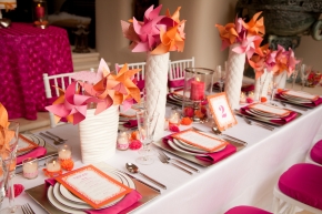Fuchsia and Orange Wedding | Hot Pink Wedding Ideas | EventDazzle
